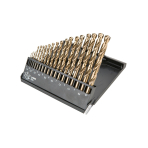 Grąžtų komplektas HSS-Co 1.0 - 10.0 mm / 19 vnt.
