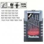 Grąžtų komplektas Makita 25 vnt. (1-13mm) metalui HSS-G (D-50457)