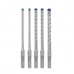 Grąžtų rinkinys Bosch SDS-plus, 5 vnt., 6/6/8/8/10 mm, 2608900198