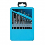 Sriegiklių ir grąžtų rinkinys KINGRONY SK1633, M3 - M12 / 2,5 - 10,2 mm, 16 vnt.