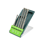 Gražtų SDS Plus rinkinys 5 vnt. - 5, 6 x 110 mm + 8, 10, 12 x 160 mm