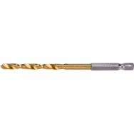 Grąžtas metalui su Hex 6.3 mm (1/4") galu HSS-TiN | 5.0 mm (YT-44761)