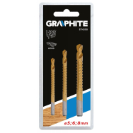 GrąžtasHSS-TiN kpl. 3 vnt. 5, 6, 8 mm
