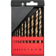 Grąžtų metalui rinkinys | Cobalt-HSS | 1-10mm | 10 vnt. (YT-41603)