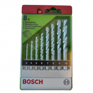 Grąžtų rinkinys mūrui, betonui Bosch, 8 vnt (3-10mm)