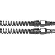 Greitos jungtys žarnai (kištukai) su spyruoklėmis 6x10 mm, 2 vnt. (YT-24103)