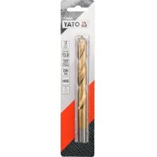 Grąžtas metalui HSS-TIN 13.0 mm (YT-44668) Grąžtas metalui HSS-TIN 13.0 mm (YT-44668)
