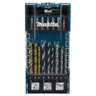 GRĄŽTŲ IR SUKIMO ANTGALIŲ RINKINYS (17 vnt) Makita D-74887