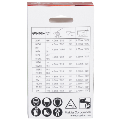 Pjovimo grandinė 325 1.1 59d Makita 191T91-3 2 Pjovimo grandinė 325 1.1 59d Makita 191T91-3 2