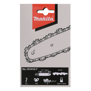 Grandinė Makita 191H10-7, SC 30cm/12", 3/8", 1,3mm, 46H 2 Grandinė Makita 191H10-7, SC 30cm/12", 3/8", 1,3mm, 46H 2