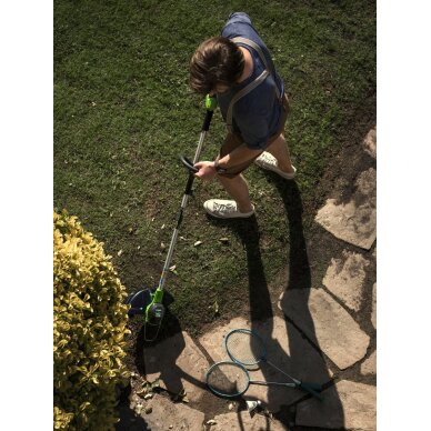 GRANDININIS PJŪKLAS 1,8kW + PŪSTUVAS/SIURBLYS + ŽOLIAPJOVĖ Greenworks 40V 2X4Ah akum. + 2Xkrov. gd40cs18k4 gd40bvIIk4 g40lt 38