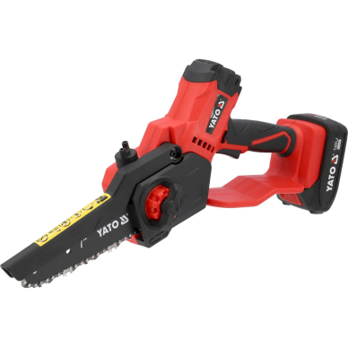 Grandininis pjūklas akumuliatorinis | 7′′ | 18V + 2AH + kroviklis (YT-828133) Grandininis pjūklas akumuliatorinis | 7′′ | 18V + 2AH + kroviklis (YT-828133)