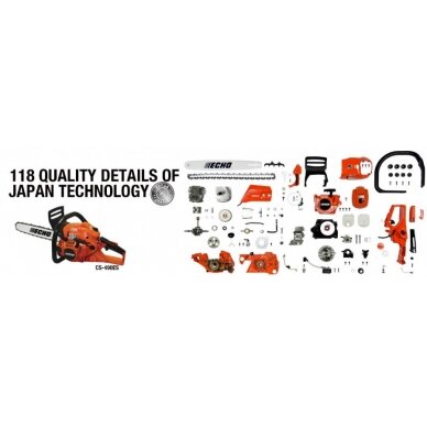 Grandininis pjūklas CS-490ES, ECHO 1 Grandininis pjūklas CS-490ES, ECHO 1