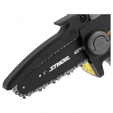 Akum. grandininis mini pjūklas Sthor 78210, 20V 6" | be baterijos 2 Akum. grandininis mini pjūklas Sthor 78210, 20V 6" | be baterijos 2