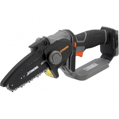 Akum. grandininis mini pjūklas Sthor 78210, 20V 6" | be baterijos Akum. grandininis mini pjūklas Sthor 78210, 20V 6" | be baterijos