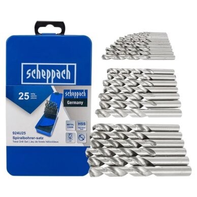 Grąžtai metalui HSS 1-13mm 25vnt. 1