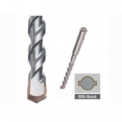 Grąžtas betonui Bosch, 10x120 mm, SDS-Quick, 2609256907 1 Grąžtas betonui Bosch, 10x120 mm, SDS-Quick, 2609256907 1