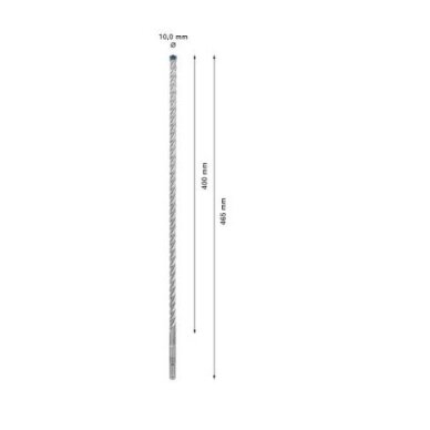 Grąžtas betonui Bosch SDS-plus, 10x400x465mm, 1 vnt. 2608900102 2 Grąžtas betonui Bosch SDS-plus, 10x400x465mm, 1 vnt. 2608900102 2