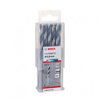 Grąžtas metalui Bosch PointTeQ, 6,8x69x109 mm, 10 vnt., 2608577236 1 Grąžtas metalui Bosch PointTeQ, 6,8x69x109 mm, 10 vnt., 2608577236 1