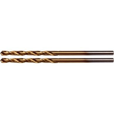 Grąžtas metalui HSS-TIN 2.5 mm, 2vnt. (YT-44633)