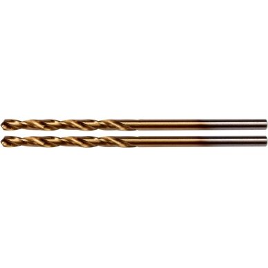 Grąžtas metalui HSS-TIN 2.8 mm, 2vnt. (YT-44634)