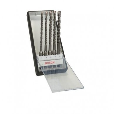 Grąžtų komplektas betonui Bosch, 5 vnt. 6/6/8/8/10x165mm 2607019928 Grąžtų komplektas betonui Bosch, 5 vnt. 6/6/8/8/10x165mm 2607019928