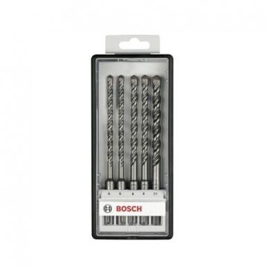 Grąžtų komplektas betonui Bosch, 5 vnt. 6/6/8/8/10x165mm 2607019928 1 Grąžtų komplektas betonui Bosch, 5 vnt. 6/6/8/8/10x165mm 2607019928 1