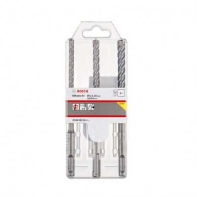 Grąžtų komplektas Bosch SDS plus-5X, 3 vnt., 6/8/10 mm, 2608833912 1 Grąžtų komplektas Bosch SDS plus-5X, 3 vnt., 6/8/10 mm, 2608833912 1