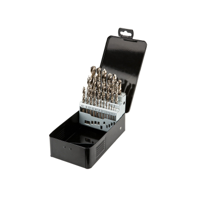 Grąžtų komplektas HSS-Co 1.0 - 13.0 mm / 25 vnt.