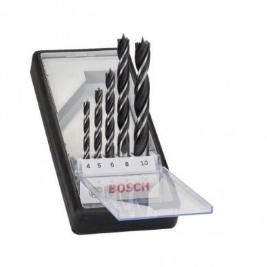 Grąžtų komplektas medienai Bosch, 4-10 mm, 5 vnt. 2607010527 Grąžtų komplektas medienai Bosch, 4-10 mm, 5 vnt. 2607010527