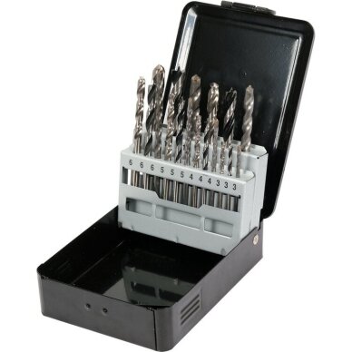 Grąžtų rinkinys | universalūs Yato YT-43490, HSS 6542, 18 vnt.