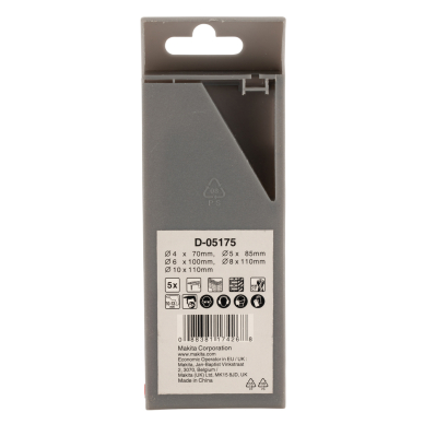 Grąžtų mūrui komplektas Makita D-05175, 5 vnt. 1