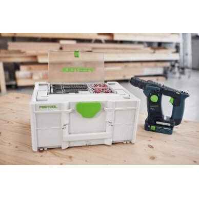 Grąžtų rinkinys kasetėje Festool BKS SYS3 D5-12 SDS (577398) 4 Grąžtų rinkinys kasetėje Festool BKS SYS3 D5-12 SDS (577398) 4
