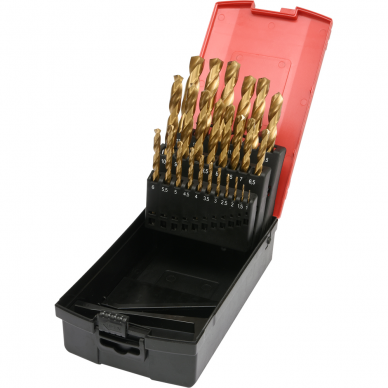 Grąžtų rinkinys Yato YT-44676, 1 - 13 mm, 25 vnt. Grąžtų rinkinys Yato YT-44676, 1 - 13 mm, 25 vnt.