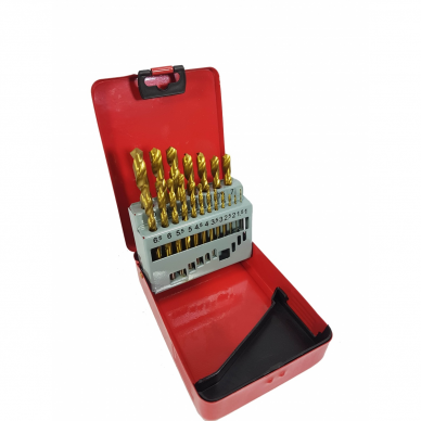 Grąžtų rinkinys EW-0019, 1 - 10 mm, 19 vnt. Grąžtų rinkinys EW-0019, 1 - 10 mm, 19 vnt.