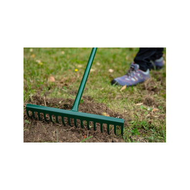 Grėblys 16 noragų, gumuota metalinė ergonomiška rankena 2 Grėblys 16 noragų, gumuota metalinė ergonomiška rankena 2