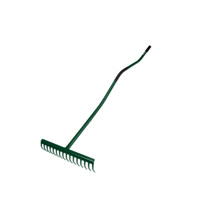 Grėblys 16 noragų, gumuota metalinė ergonomiška rankena