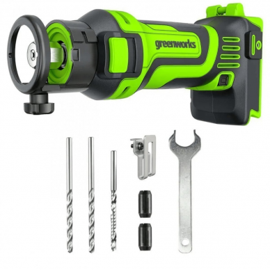 Akumuliatorinė freza Greenworks G24SS, 24 V, (tik įrankis) 6 Akumuliatorinė freza Greenworks G24SS, 24 V, (tik įrankis) 6