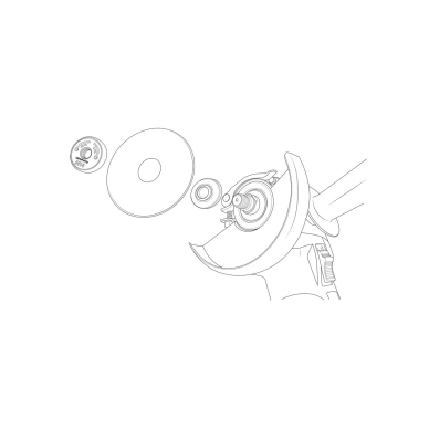 Greito veikimo veržlė kampiniam šlifuokliui M 14 8 Greito veikimo veržlė kampiniam šlifuokliui M 14 8