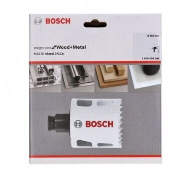 Gręžimo karūna Bosch Progressor for Wood and Metal, 152mm, 2608594248 1 Gręžimo karūna Bosch Progressor for Wood and Metal, 152mm, 2608594248 1