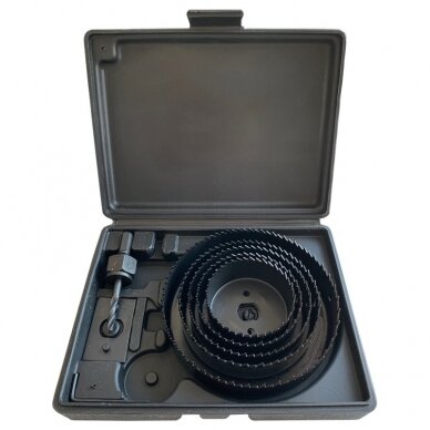 Gręžimo karūnų rinkinys 8 vnt. 1 Gręžimo karūnų rinkinys 8 vnt. 1