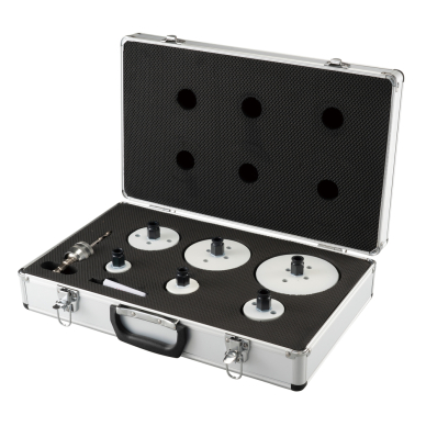 Gręžimo karūnų rinkinys elektrikams EZYCHANGE, BIM, (35,44,54,76,95,114mm) Makita E-15796 Gręžimo karūnų rinkinys elektrikams EZYCHANGE, BIM, (35,44,54,76,95,114mm) Makita E-15796