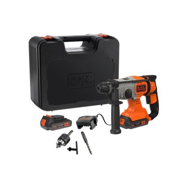 Gręžtuvas akumuliatorinis, 18V BCD900E2K-QW, 2 X 2,5 AH, Black&Decker