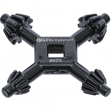 Raktas griebtuvui, 4-ių dydžių, 4 / 5,5 / 6/7 mm, Bgs-technic Raktas griebtuvui, 4-ių dydžių, 4 / 5,5 / 6/7 mm, Bgs-technic