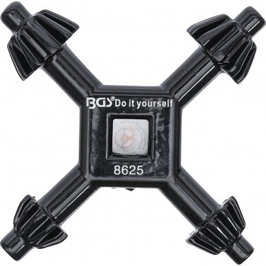 Raktas griebtuvui, 4-ių dydžių, 4 / 5,5 / 6/7 mm, Bgs-technic 1 Raktas griebtuvui, 4-ių dydžių, 4 / 5,5 / 6/7 mm, Bgs-technic 1