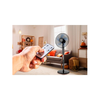 Grindinis ventiliatorius 45W, diam. 40 cm, 3 gr, svyr, nuot valdymas 2 Grindinis ventiliatorius 45W, diam. 40 cm, 3 gr, svyr, nuot valdymas 2