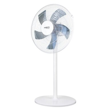 Grindų ventiliatorius 50 W, 40 cm skersmens, 3 greičiai, osciliacinis, baltas 3 Grindų ventiliatorius 50 W, 40 cm skersmens, 3 greičiai, osciliacinis, baltas 3