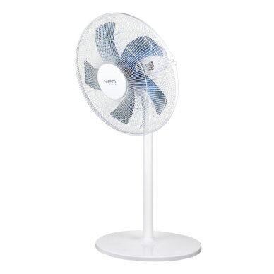 Grindų ventiliatorius 50 W, 40 cm skersmens, 3 greičiai, osciliacinis, baltas 5 Grindų ventiliatorius 50 W, 40 cm skersmens, 3 greičiai, osciliacinis, baltas 5