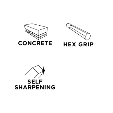 Griovelio taškas HEX savaime pagaląsta 17 x 280 mm 5 Griovelio taškas HEX savaime pagaląsta 17 x 280 mm 5