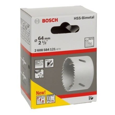 Gręžimo karūna Bosch HSS-Bimet, 64mm, 2608584121 1 Gręžimo karūna Bosch HSS-Bimet, 64mm, 2608584121 1